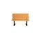 Frog Furnishings Cedar 4' Contour Bench Surface Mount w/ Black Frame PB 4CEDBFCON - alternate 2
